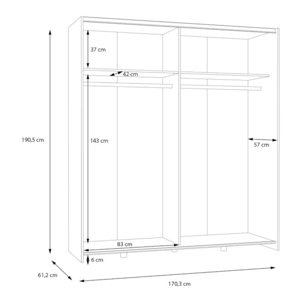sliding-wardrobe-schach-matt-white-170cm