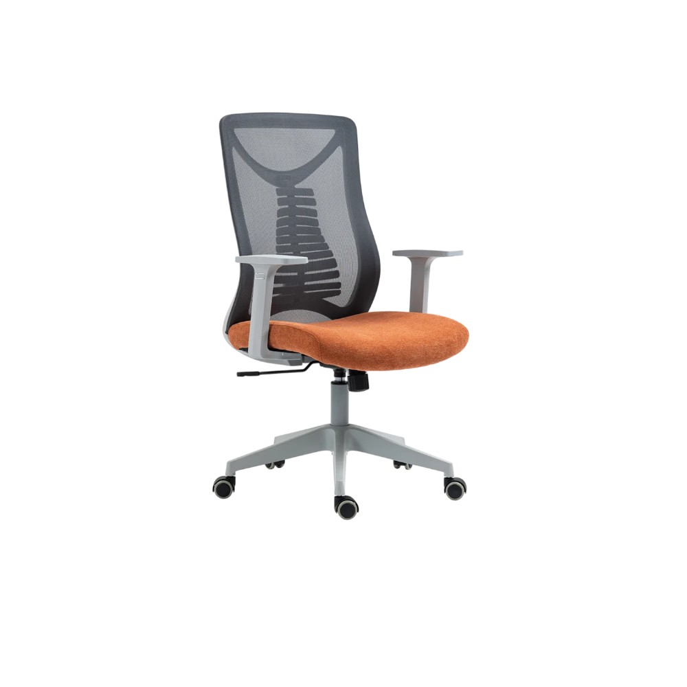 ergolex-gray-orange-swivel-chair