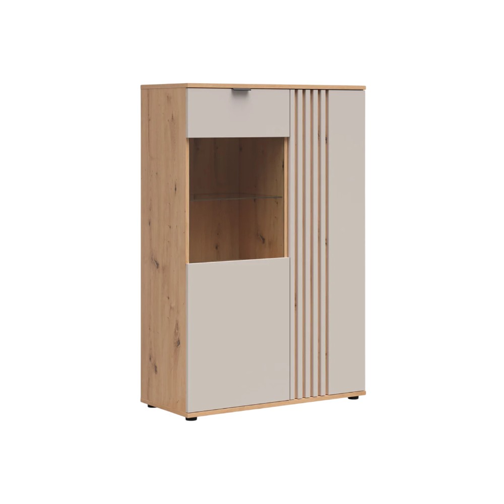 brevas-display-cabinet-90-cm-with-2-doors-artisan-oakcashmere
