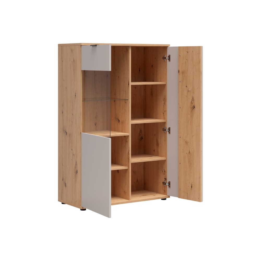 brevas-display-cabinet-90-cm-with-2-doors-artisan-oakcashmere