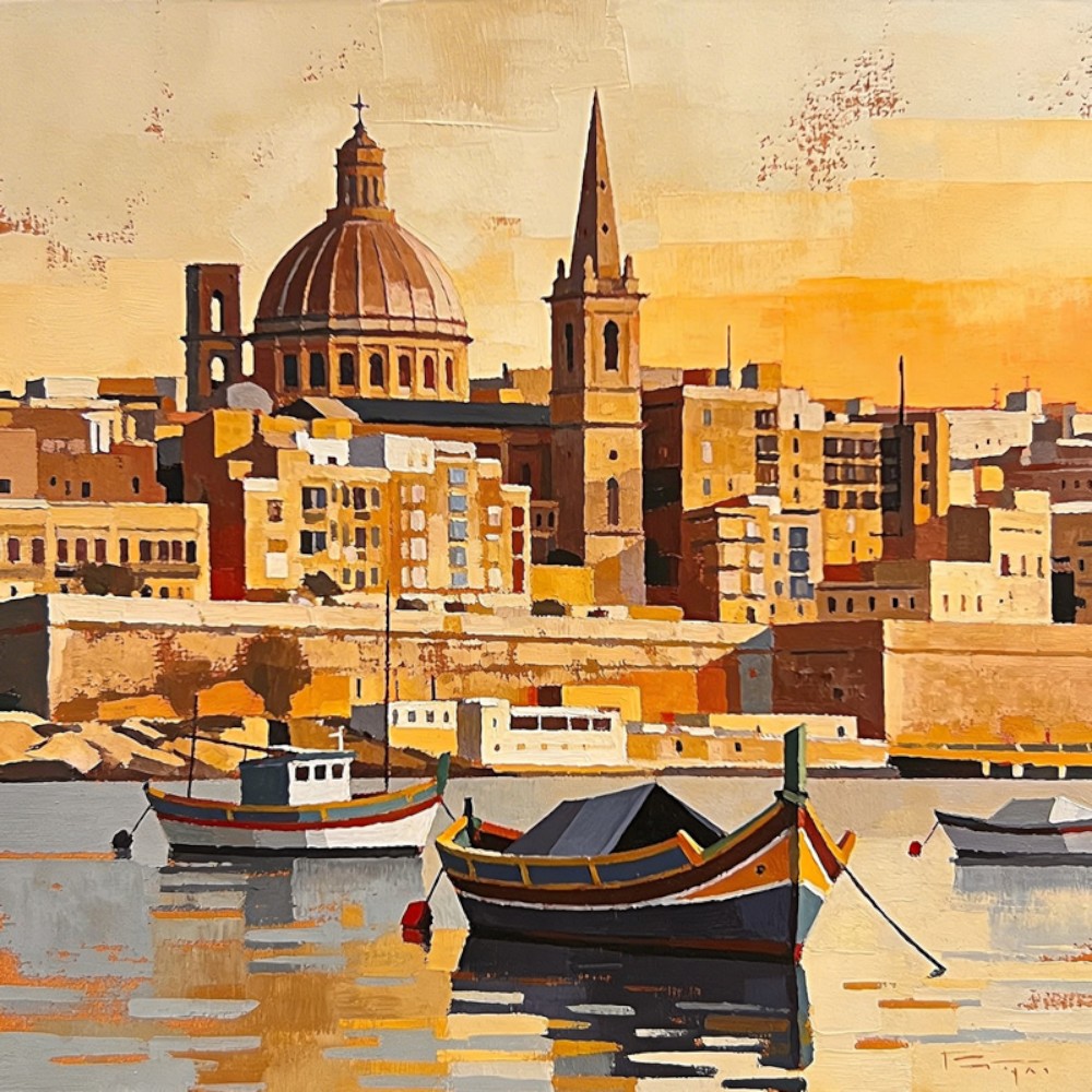 malta-valletta-harbour-canvas-wall-art-40-x-40cm