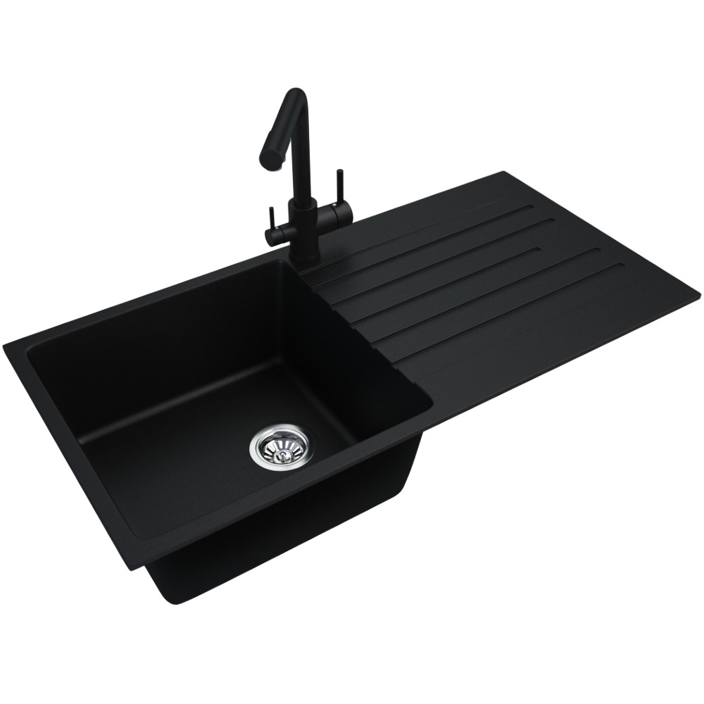 square-resin-kitchen-sink-with-drainer-waste-pipes-3-assorted-colours