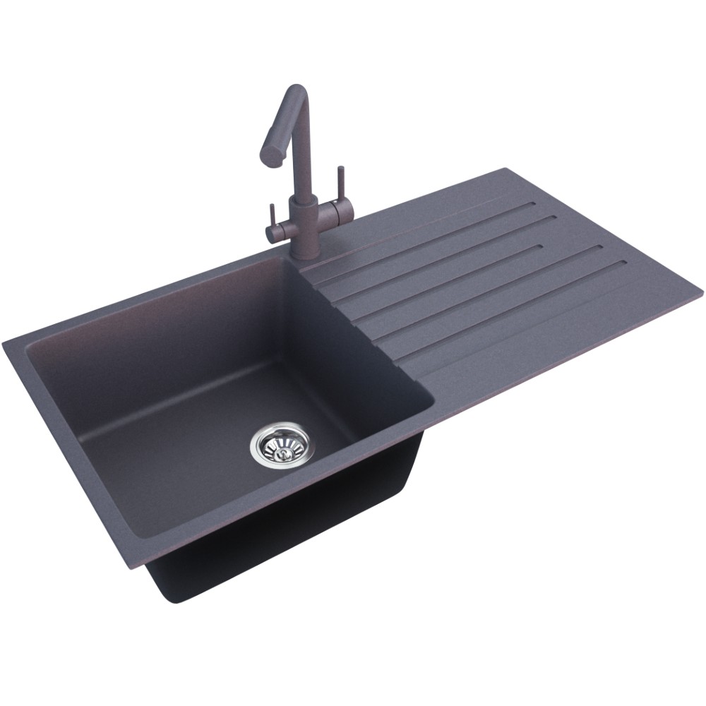 square-resin-kitchen-sink-with-drainer-waste-pipes-3-assorted-colours