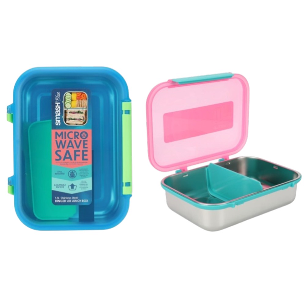 smash-lunch-box-stainless-steel-hinged-lid-1-8-l-assorted