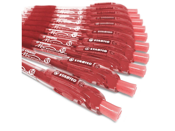 stabilo-ball-pen-marathan-red