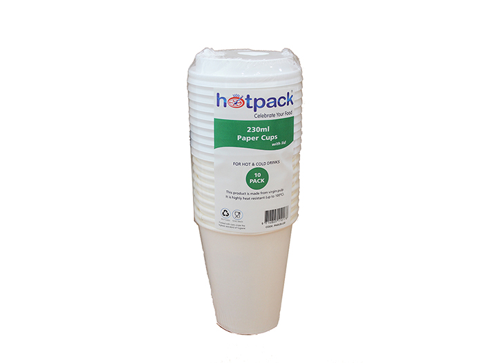 hotpack-paper-cup-coffee-230ml-with-lid-10-pieces