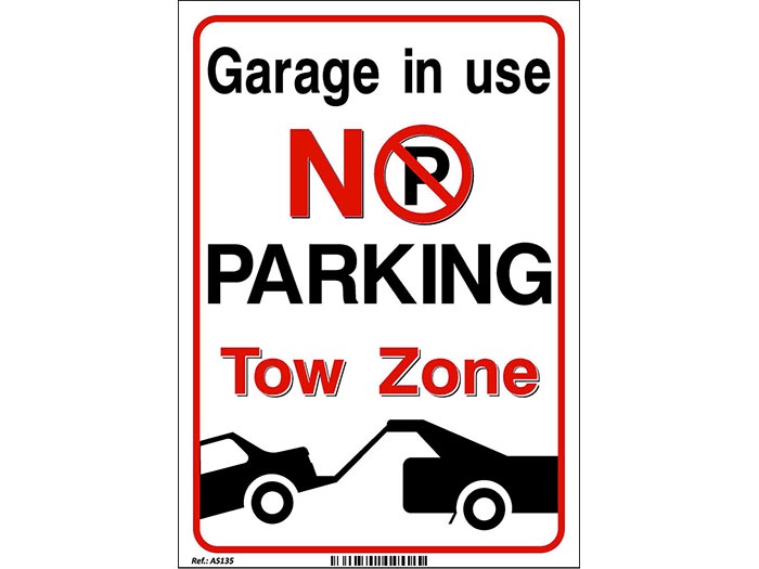 self-adhesive-garage-in-use-tow-zone-sign-30cm-x-21cm