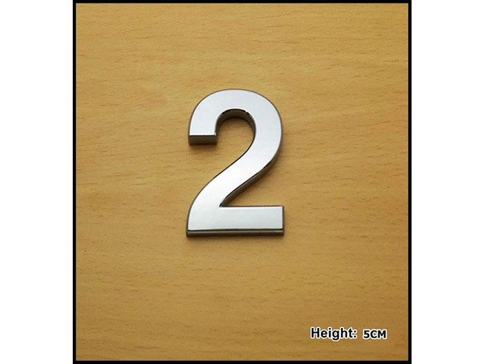 plastic-chromed-curved-door-number-2-5cm