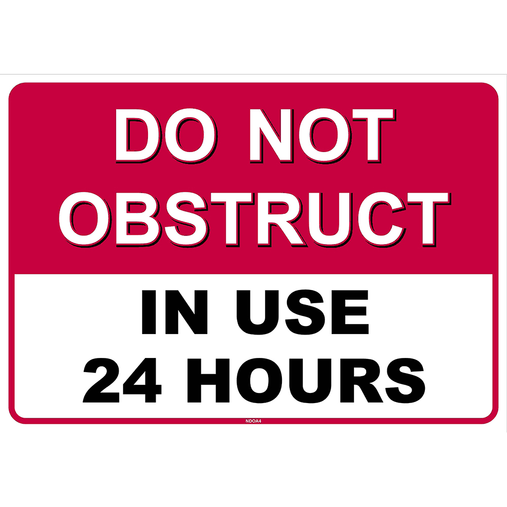 self-adhesive-sign-do-not-obstruct-24-hours-29-7cm-x-30cm