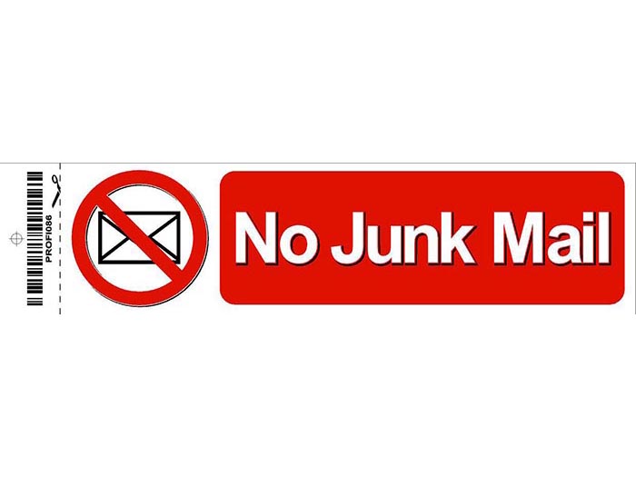 self-adhesive-sign-no-junk-mail