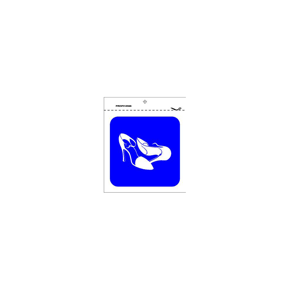 shoe-toilet-sign-self-adhesive-sign-10cm-x-10cm