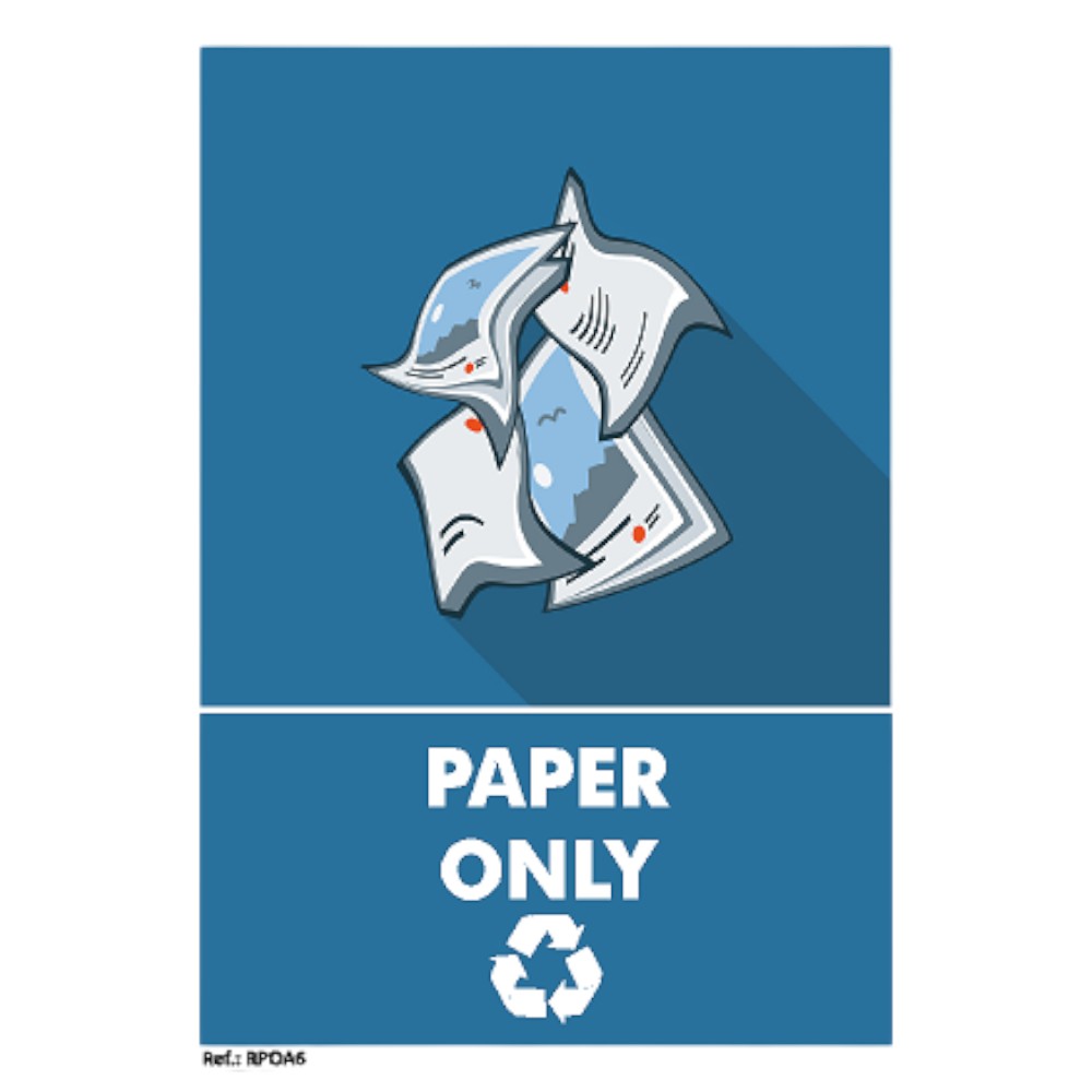 paper-only-recycling-sign-a6